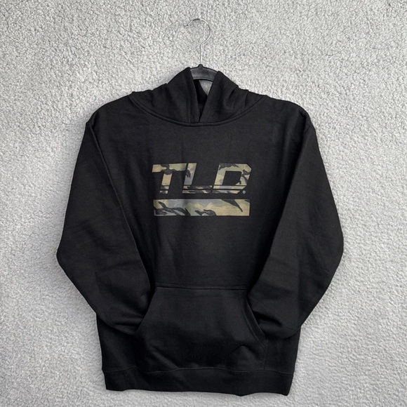 Troy Lee Designs TLD Pullover Hoodie Black/Camo Speed Logo Youth L NWT - Picture 3 of 9
